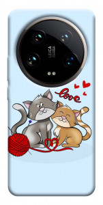 Чохол Два коти Love для Xiaomi 14 Ultra
