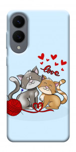 Чехол Два кота Love для Galaxy S25 Edge