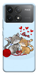 Чехол Два кота Love для Xiaomi Poco F6 Pro