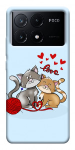Чохол Два коти Love для Xiaomi Poco X6 Pro
