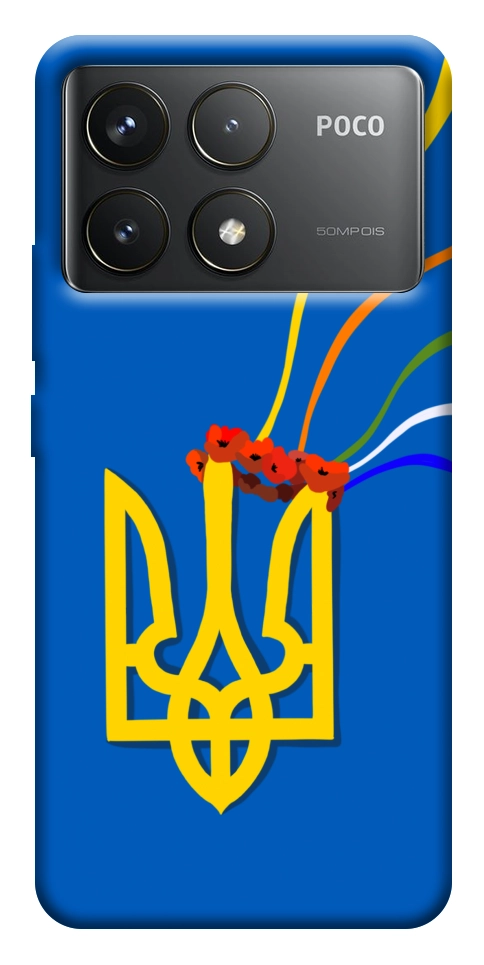 Чехол Квітучий герб для Xiaomi Poco F6 Pro