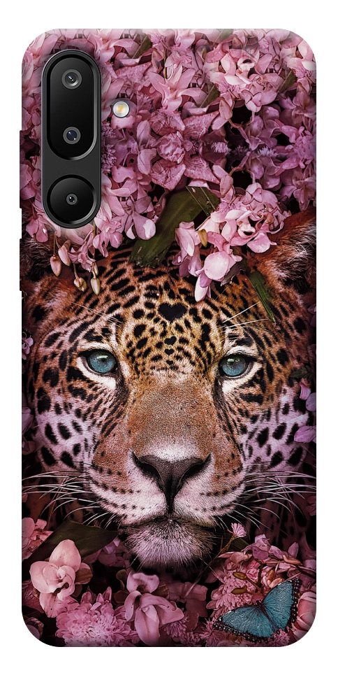 Чехол Леопард в цветах для Galaxy M16 5G