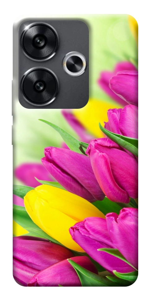 Чехол Красочные тюльпаны для Xiaomi Poco F6