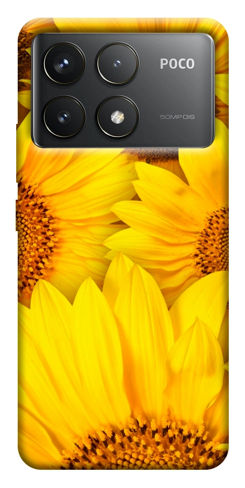 Чохол Букет соняшників для Xiaomi Poco F6 Pro