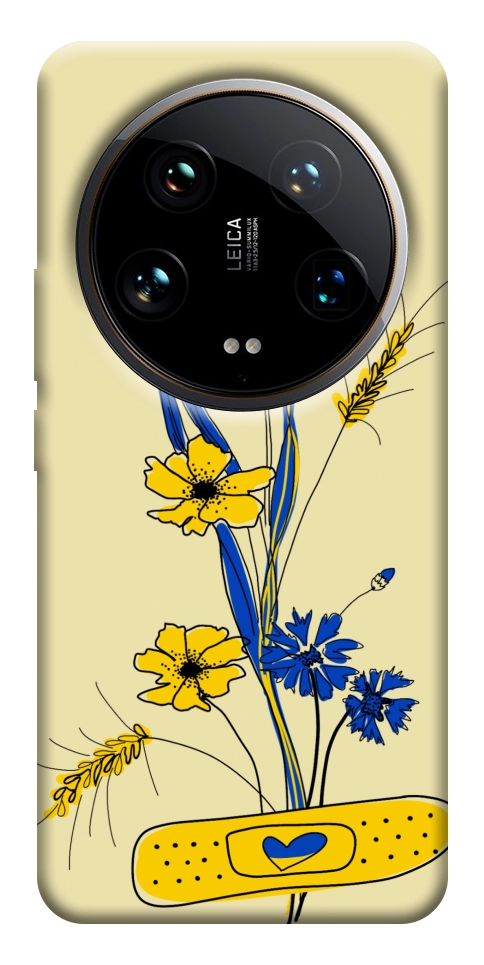 Чохол Українські квіточки для Xiaomi 14 Ultra