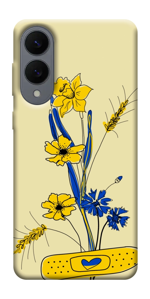 Чехол Українські квіточки для Galaxy S25 Edge