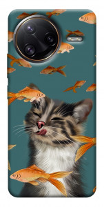 Чохол Cat with fish для Xiaomi Poco F7 Ultra