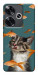 Чохол Cat with fish для Xiaomi Poco F6