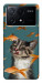 Чехол Cat with fish для Xiaomi Poco X6 Pro