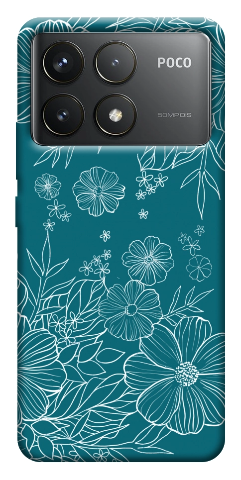 Чехол Botanical illustration для Xiaomi Poco F6 Pro