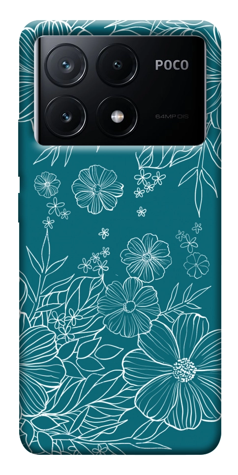 Чехол Botanical illustration для Xiaomi Poco X6 Pro