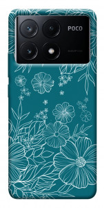 Чехол Botanical illustration для Xiaomi Poco X6 Pro