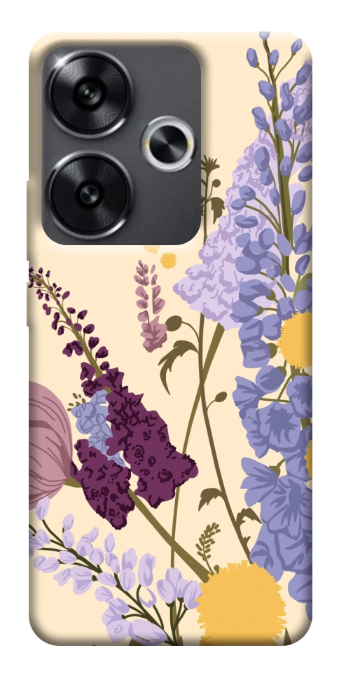 Чохол Flowers art для Xiaomi Poco F6