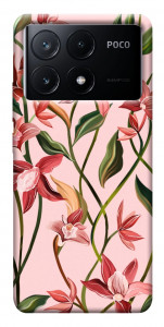 Чехол Floral motifs для Xiaomi Poco X6 Pro