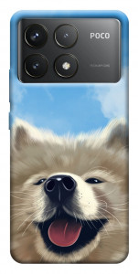 Чехол Samoyed husky для Xiaomi Poco F6 Pro