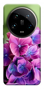 Чохол Мереживна гортензія для Xiaomi 14 Ultra