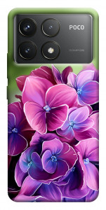 Чехол Кружевная гортензия для Xiaomi Poco F6 Pro