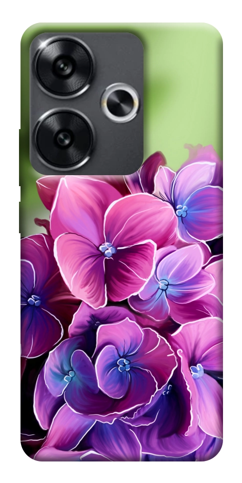 Чохол Мереживна гортензія для Xiaomi Poco F6