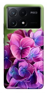 Чехол Кружевная гортензия для Xiaomi Poco X6 Pro