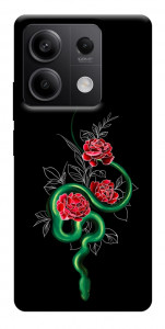 Чехол Snake in flowers для Xiaomi Redmi Note 13 5G