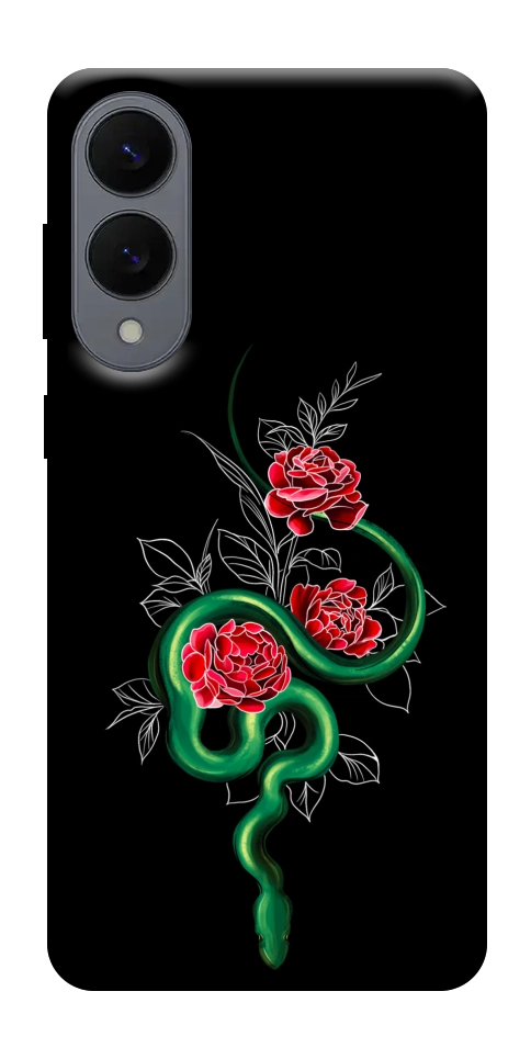 Чехол Snake in flowers для Galaxy S25 Edge