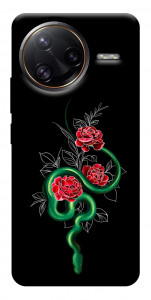 Чохол Snake in flowers для Xiaomi Poco F7 Ultra