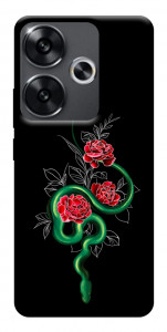 Чехол Snake in flowers для Xiaomi Poco F6