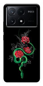 Чехол Snake in flowers для Xiaomi Poco X6 Pro