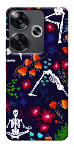 Чехол Yoga skeletons для Xiaomi Poco F6