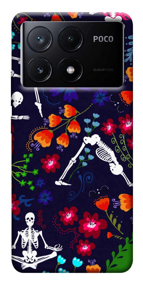 Чехол Yoga skeletons для Xiaomi Poco X6 Pro