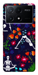 Чехол Yoga skeletons для Xiaomi Poco X6 Pro