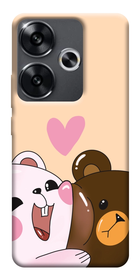 Чехол Медвежата для Xiaomi Poco F6