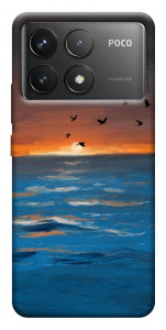 Чехол Закатное море для Xiaomi Poco F6 Pro