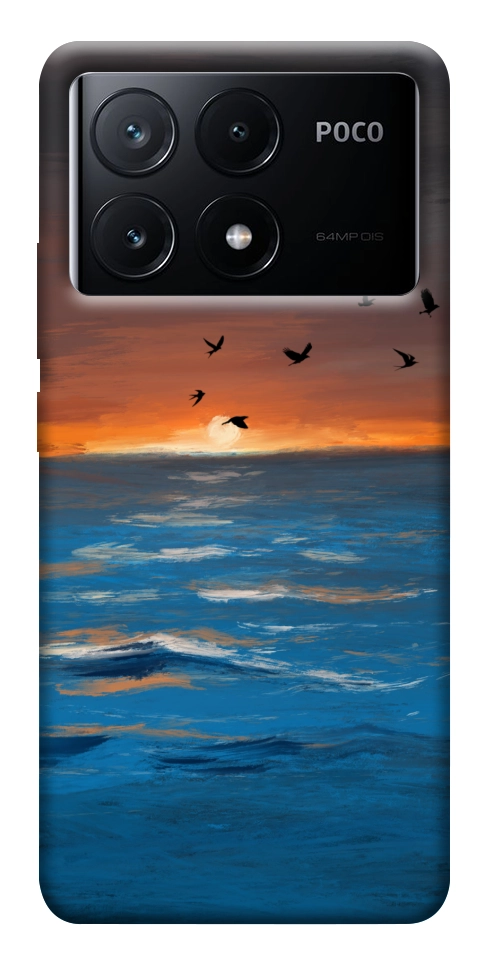 Чохол Закатне море для Xiaomi Poco X6 Pro