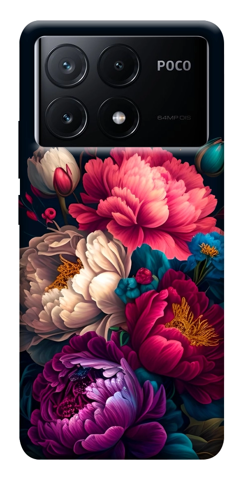 Чехол Букет цветов для Xiaomi Poco X6 Pro