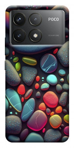 Чехол Разноцветные камни для Xiaomi Poco F6 Pro