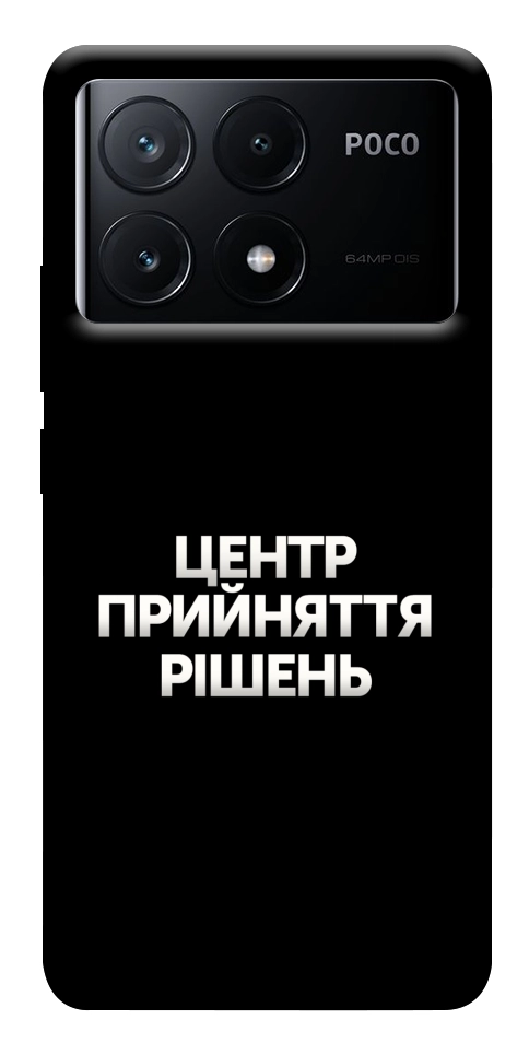 Чехол Центр прийняття рішень для Xiaomi Poco X6 Pro