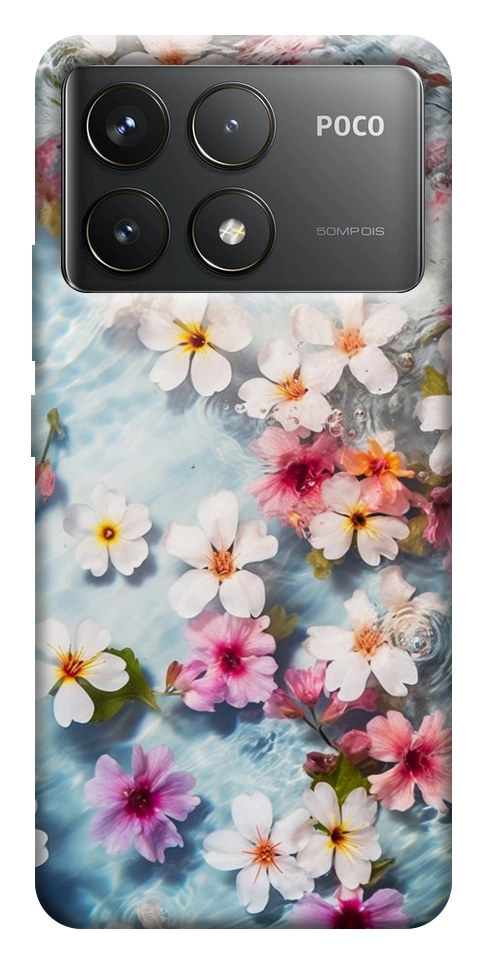 Чехол Floating flowers для Xiaomi Poco F6 Pro