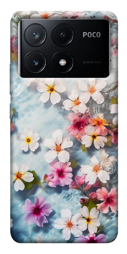 Чехол Floating flowers для Xiaomi Poco X6 Pro