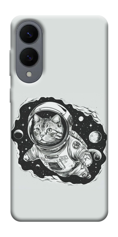 Чехол Кот космонавт для Galaxy S25 Edge