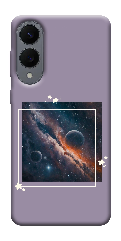 Чехол Космос в квадрате для Galaxy S25 Edge