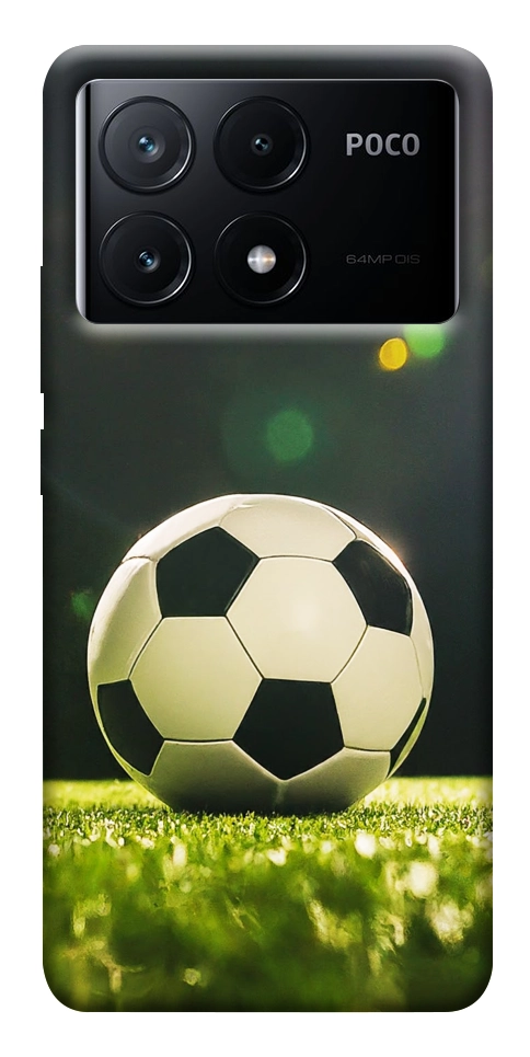 Чехол Футбольный мяч для Xiaomi Poco X6 Pro