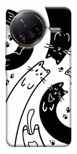 Чохол Чорно-білі коти для Xiaomi Poco F7 Ultra