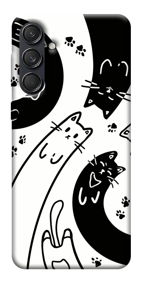 Чехол Черно-белые коты для Galaxy M55