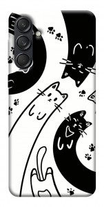 Чехол Черно-белые коты для Galaxy M55