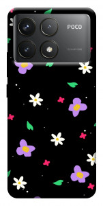 Чехол Цветы и лепестки для Xiaomi Poco F6 Pro