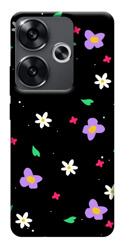 Чехол Цветы и лепестки для Xiaomi Poco F6