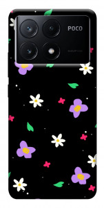 Чехол Цветы и лепестки для Xiaomi Poco X6 Pro