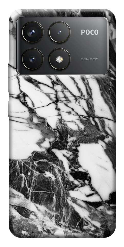 Чехол Calacatta black marble для Xiaomi Poco F6 Pro