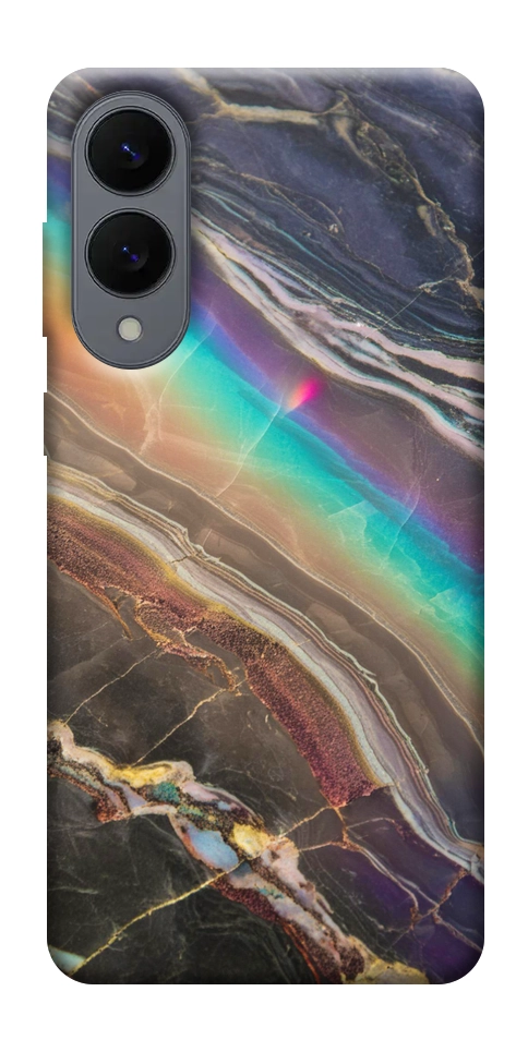 Чехол Радужный мрамор для Galaxy S25 Edge
